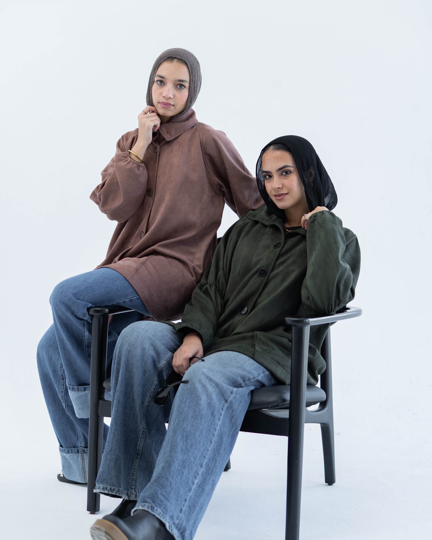 SUEDE JACKET - BROWN