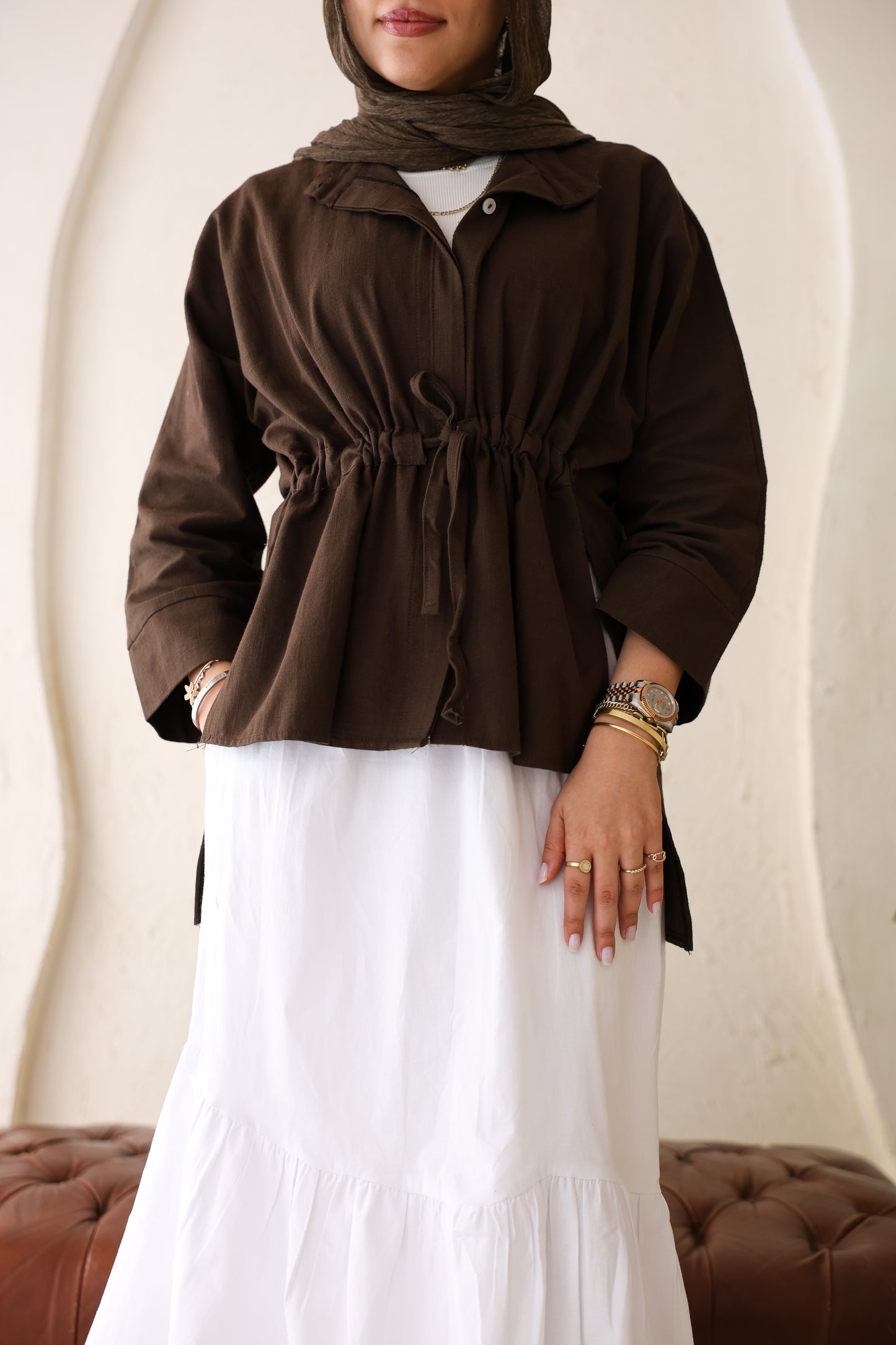 High low linen shirt