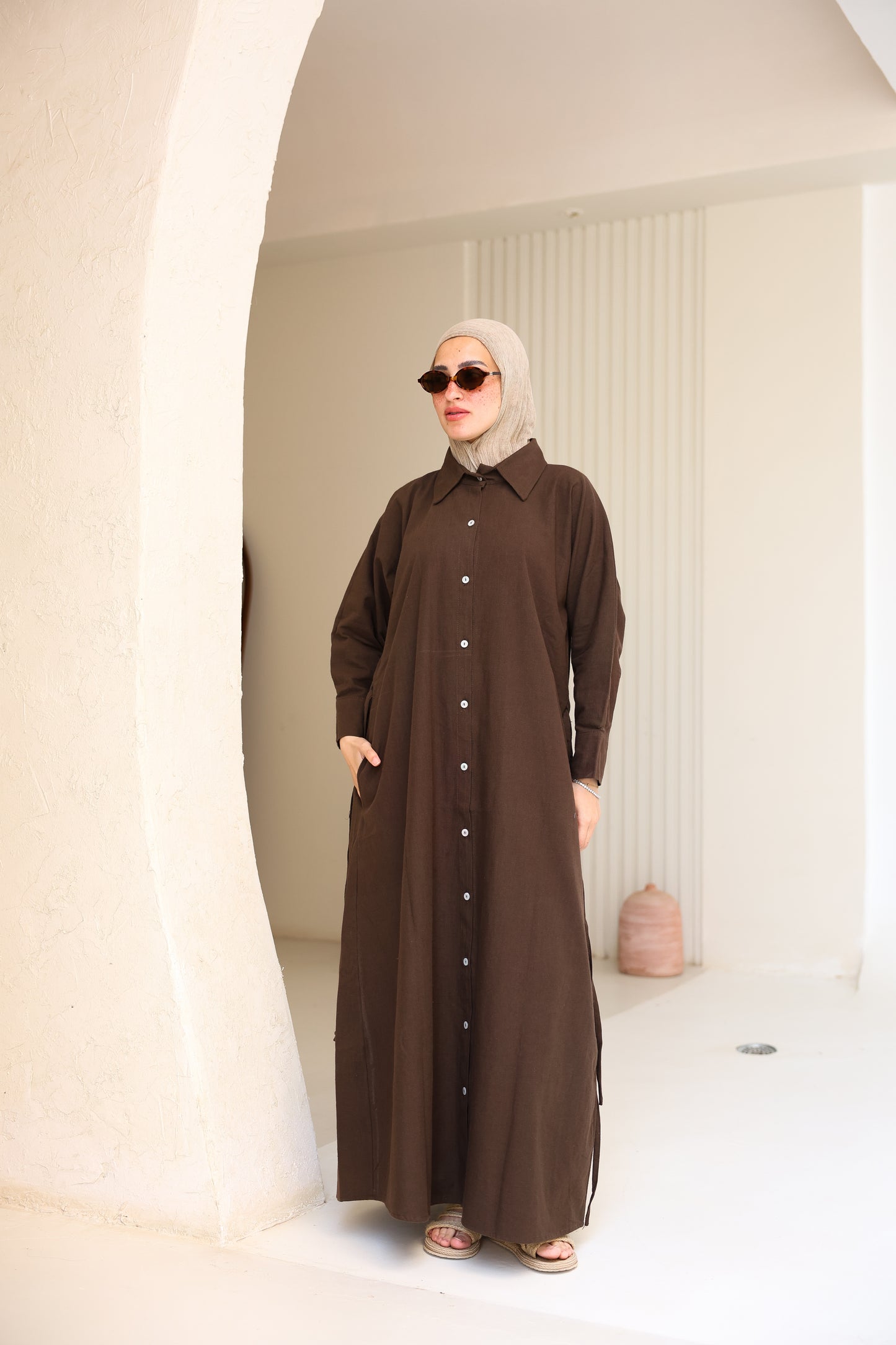 Linen Shirt Dress