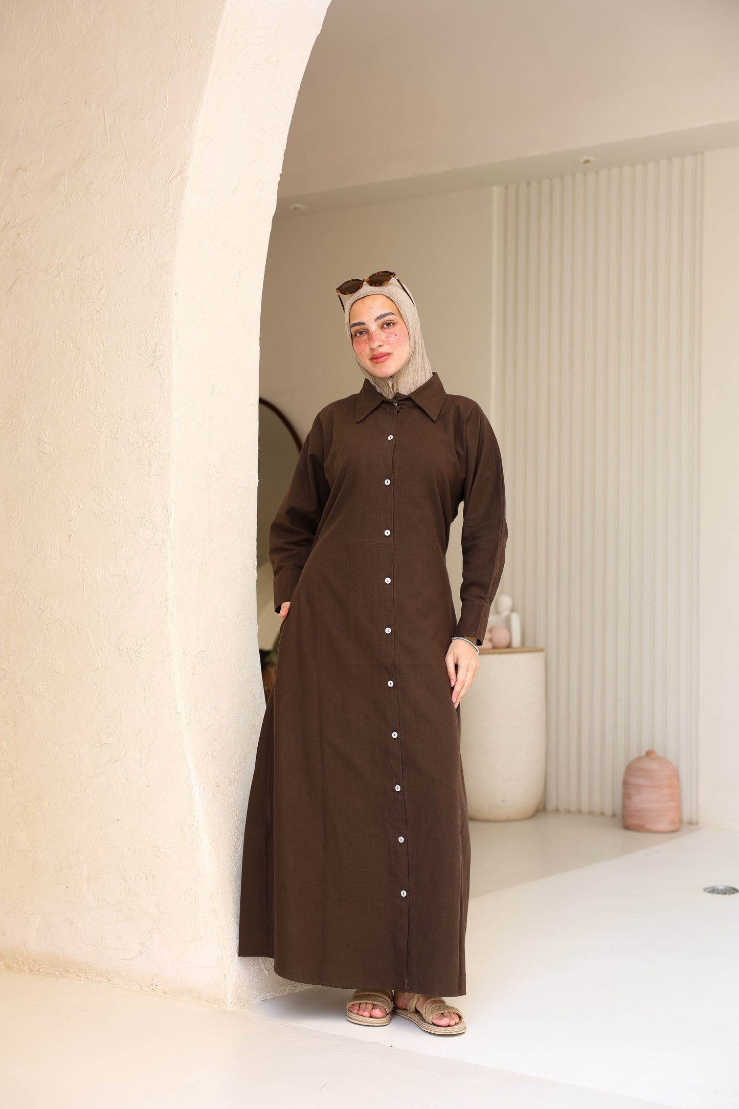 Linen Shirt Dress