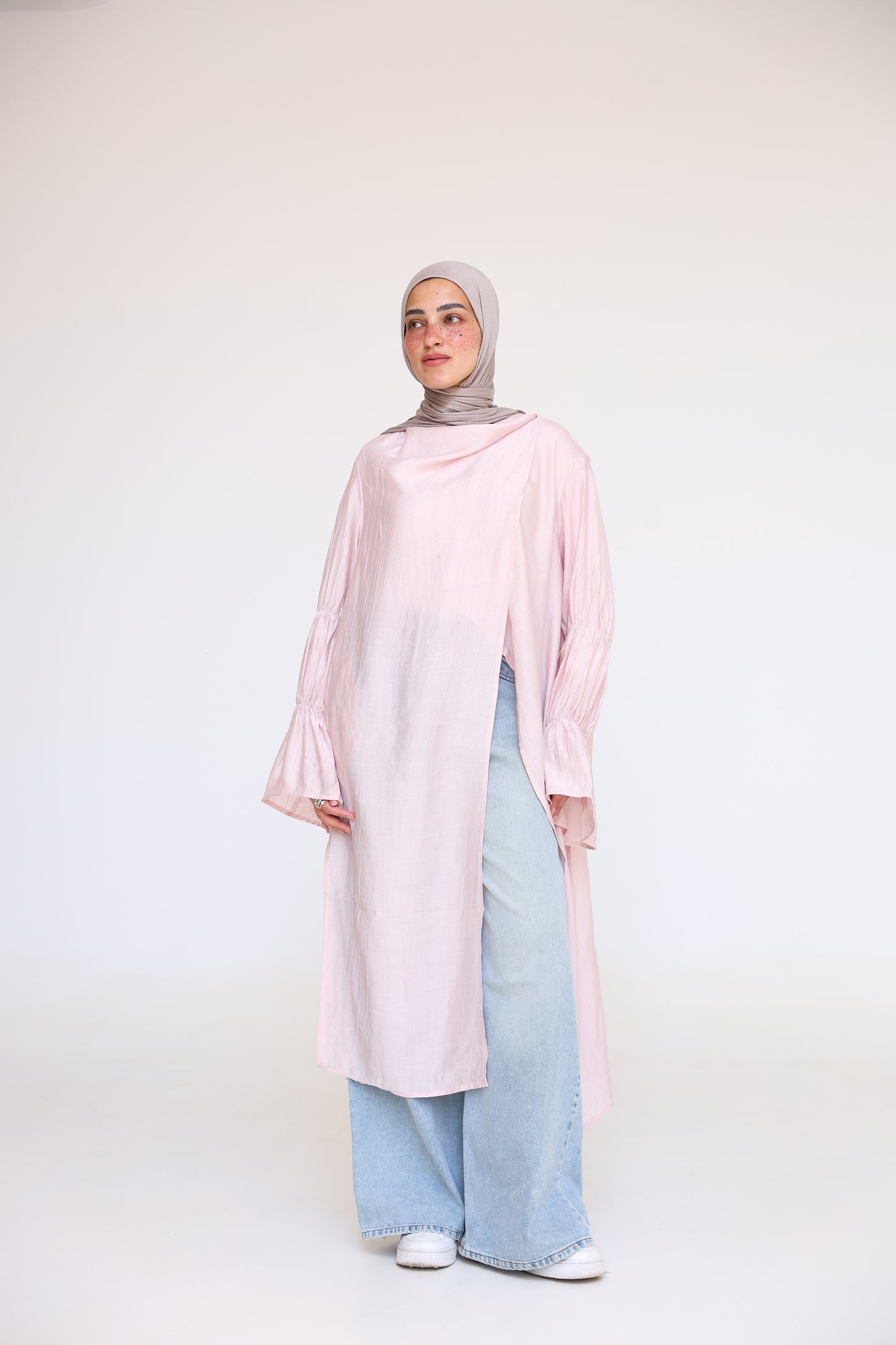 Elastic Sleeves Cardigan