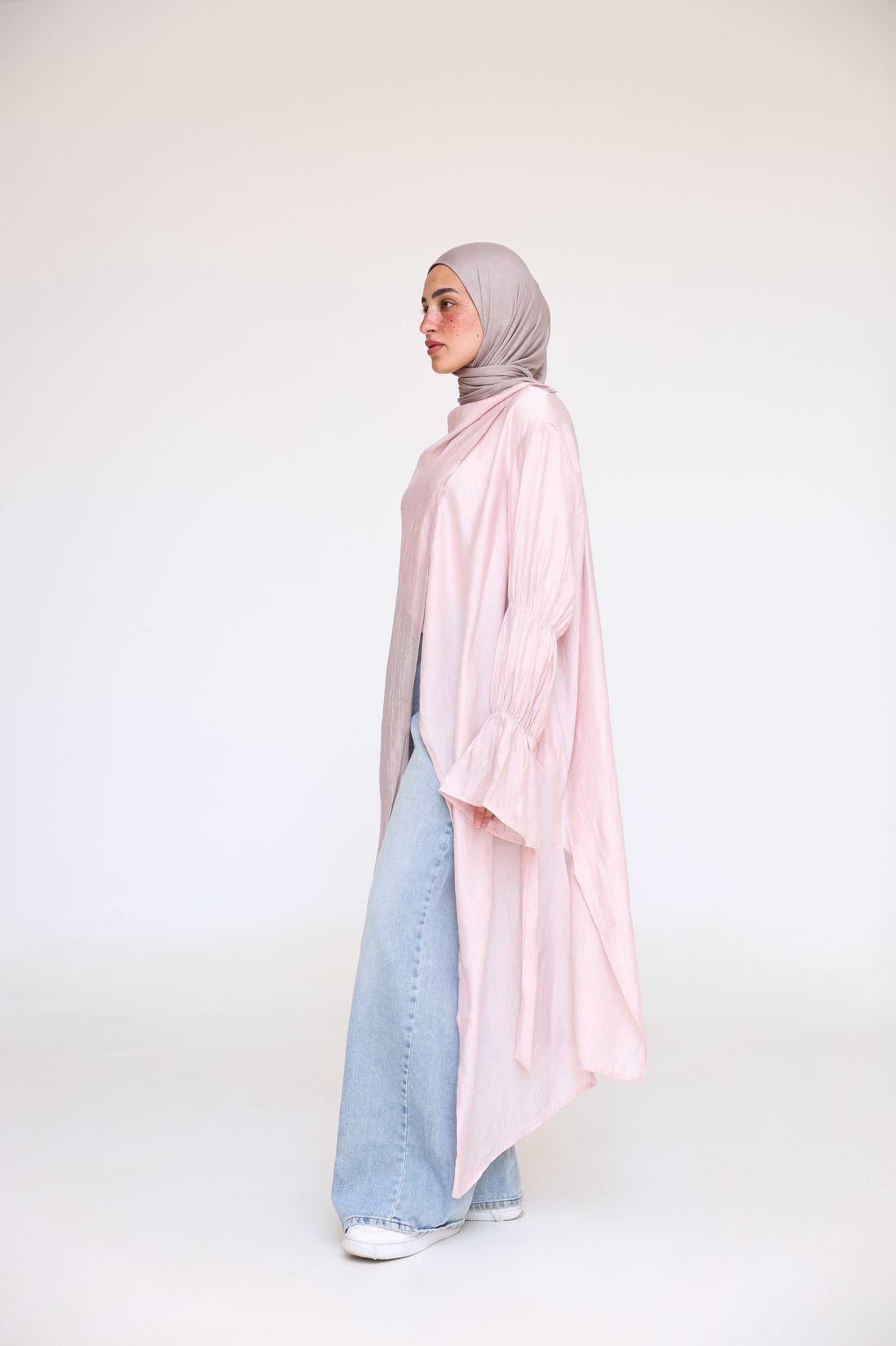 Elastic Sleeves Cardigan