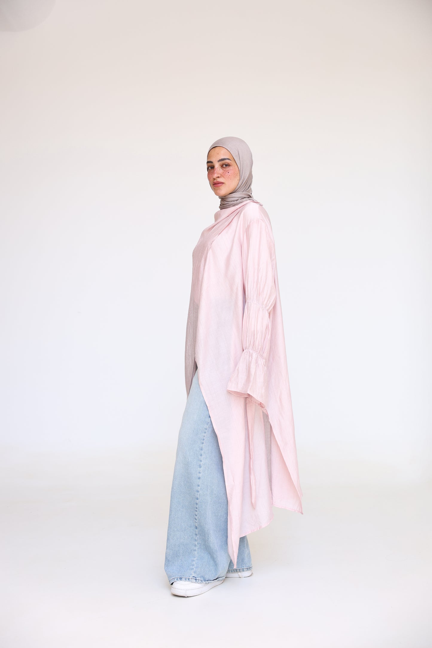 Elastic Sleeves Cardigan