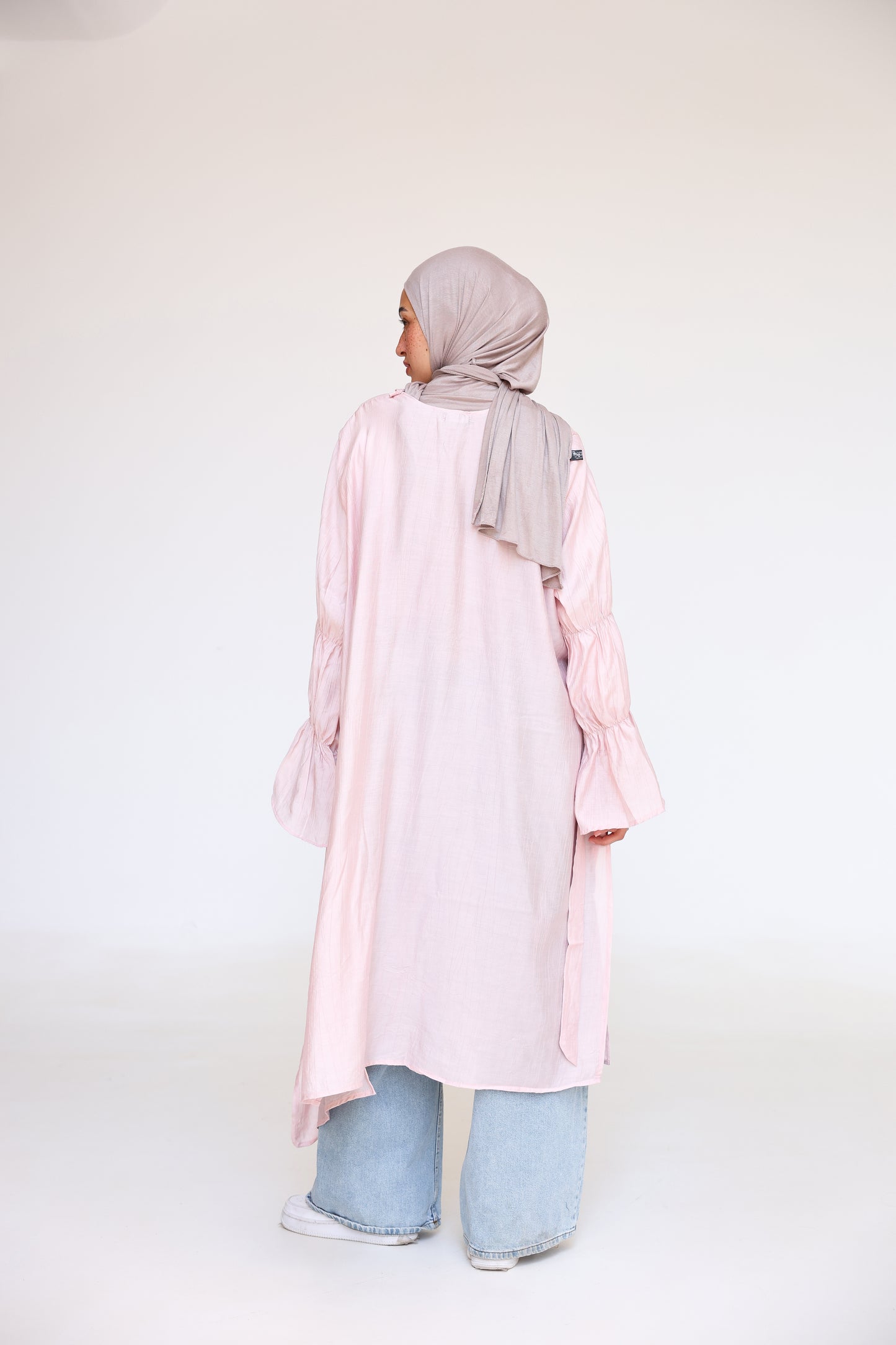 Elastic Sleeves Cardigan