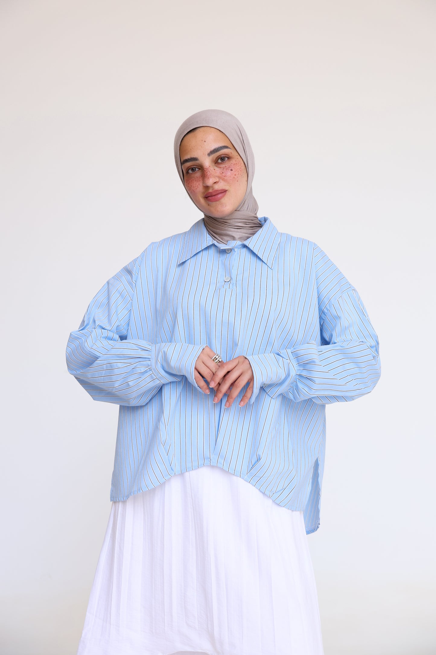 Striped Poplin Shirt