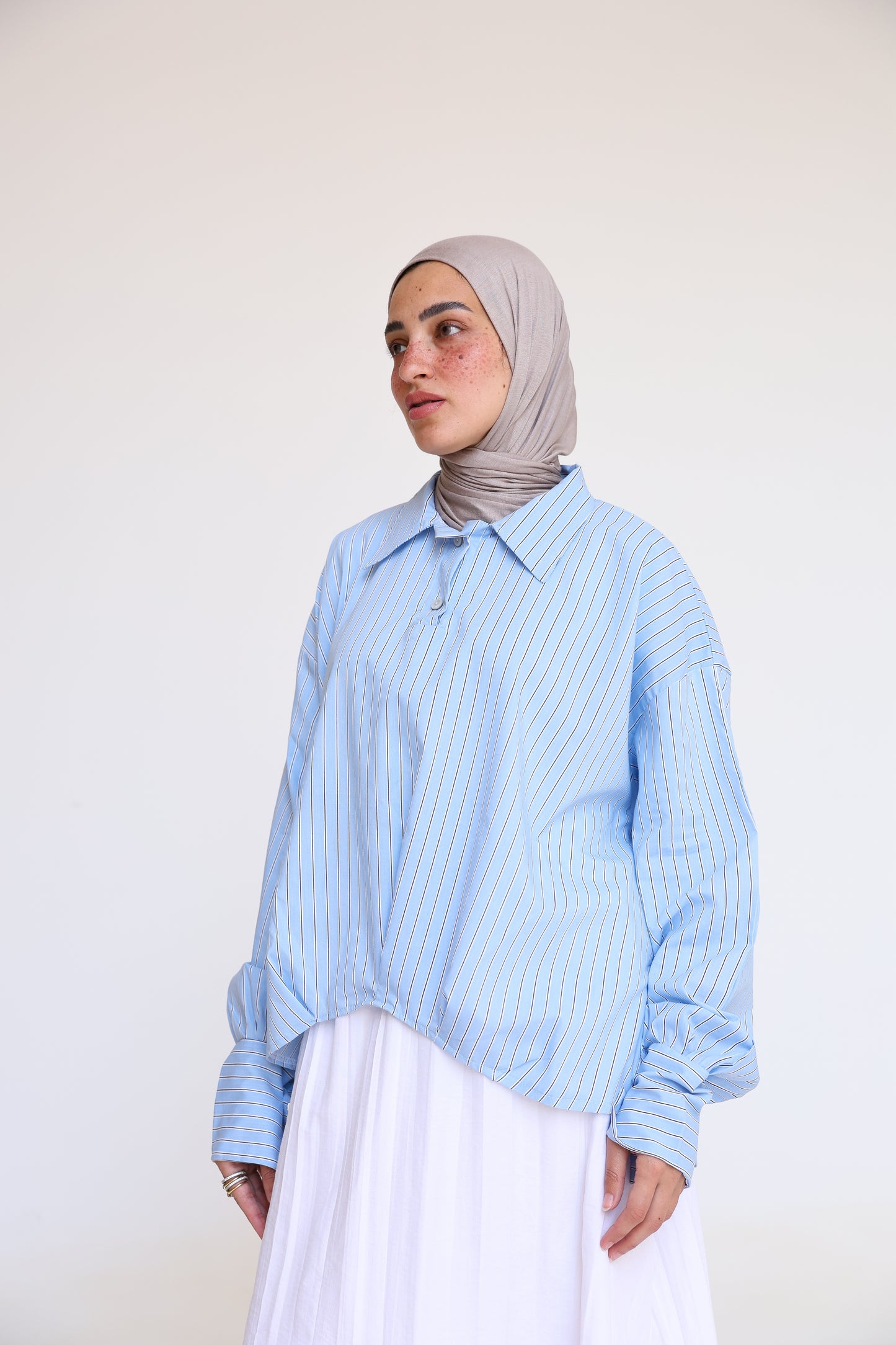 Striped Poplin Shirt
