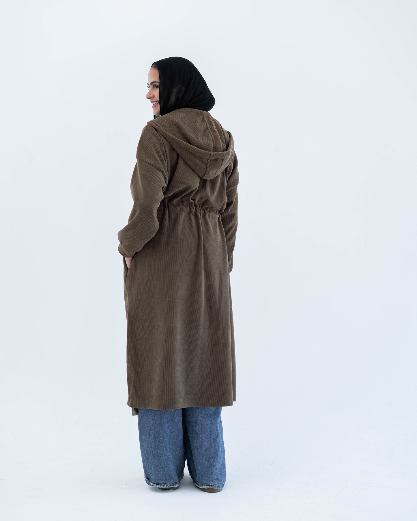 CARDIGAN WITH TOP - BROWN