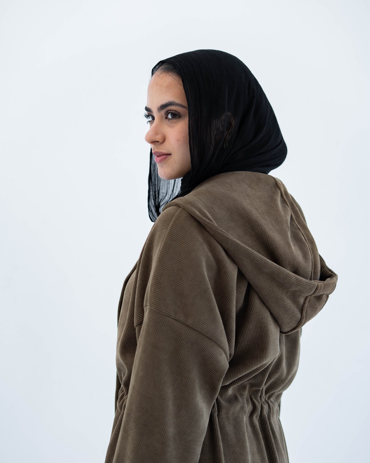 CARDIGAN WITH TOP - BROWN