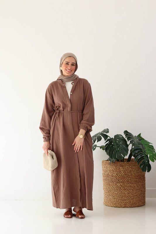 Krinkle Shirt Dress