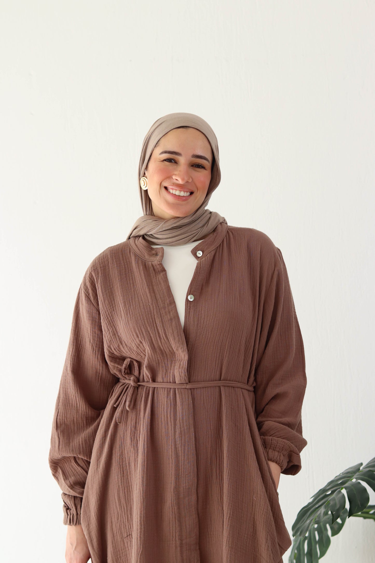 Krinkle Shirt Dress