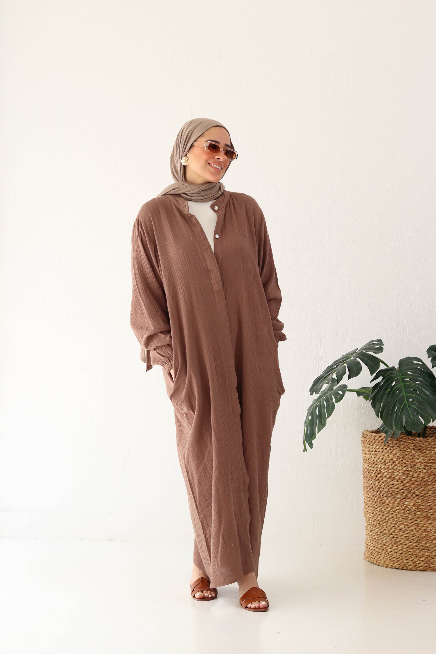 Krinkle Shirt Dress
