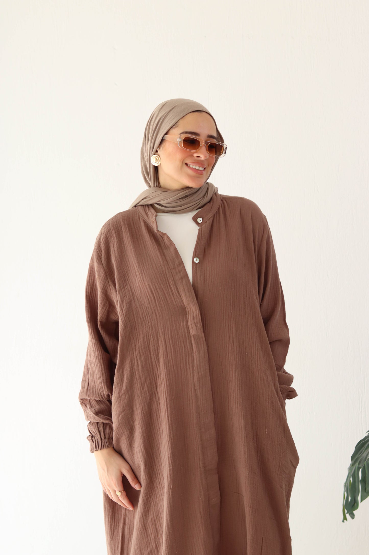 Krinkle Shirt Dress