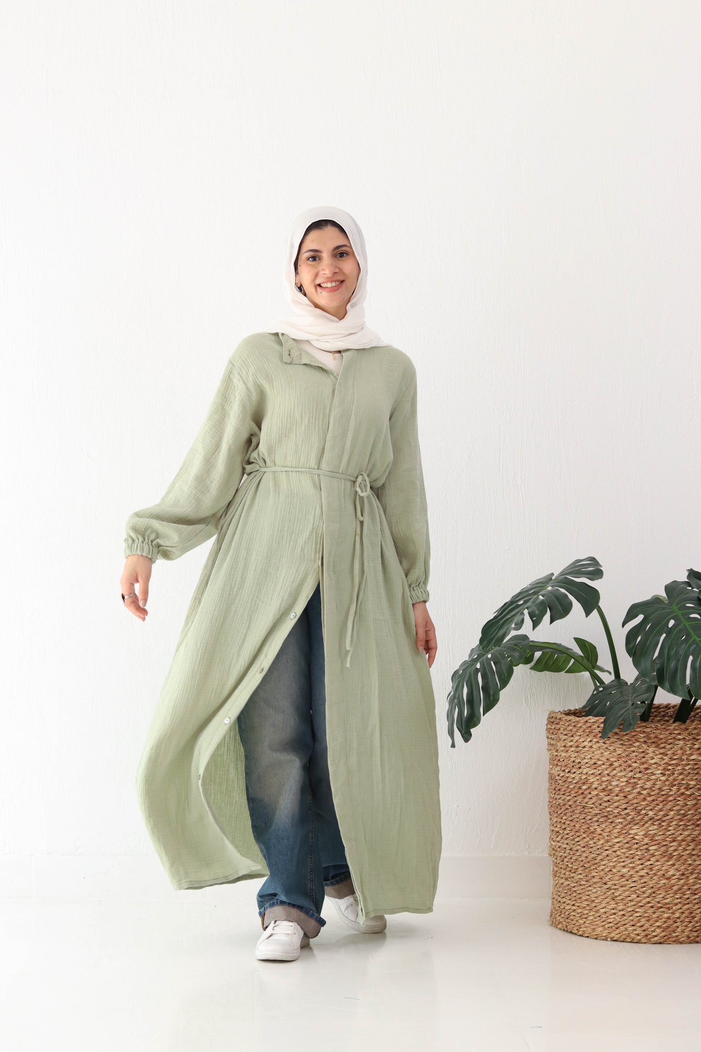 Krinkle Shirt Dress