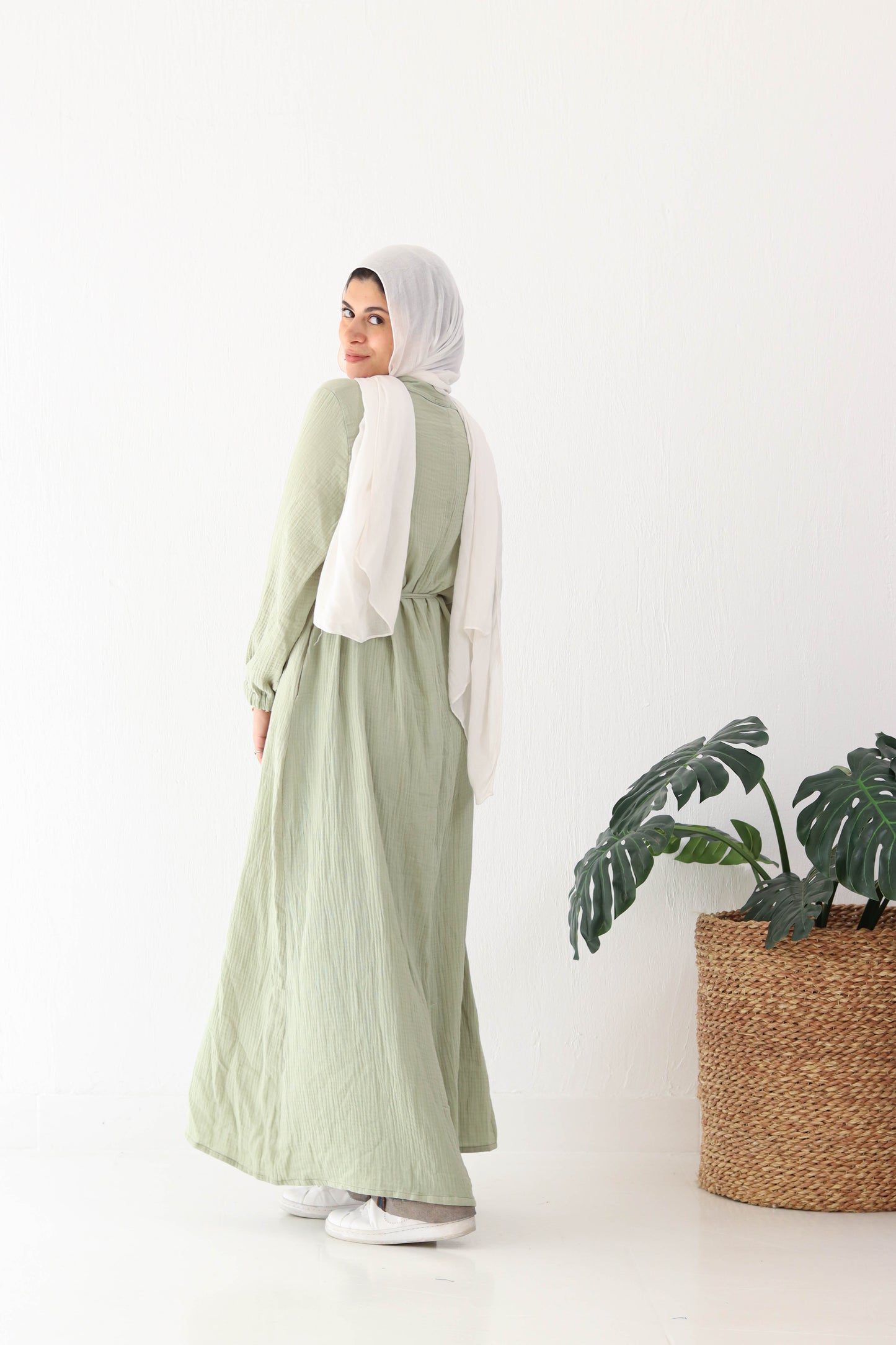 Krinkle Shirt Dress