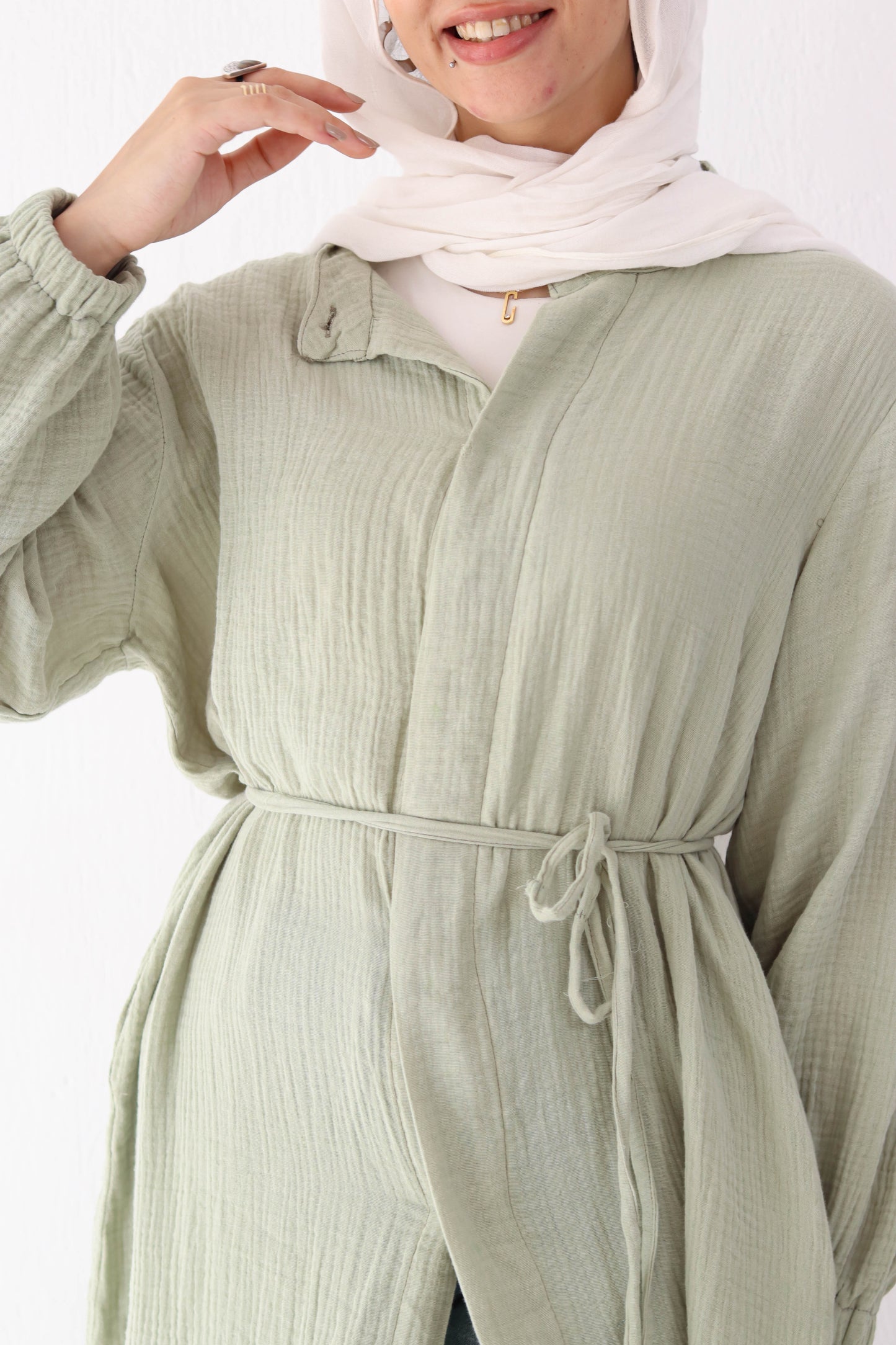 Krinkle Shirt Dress