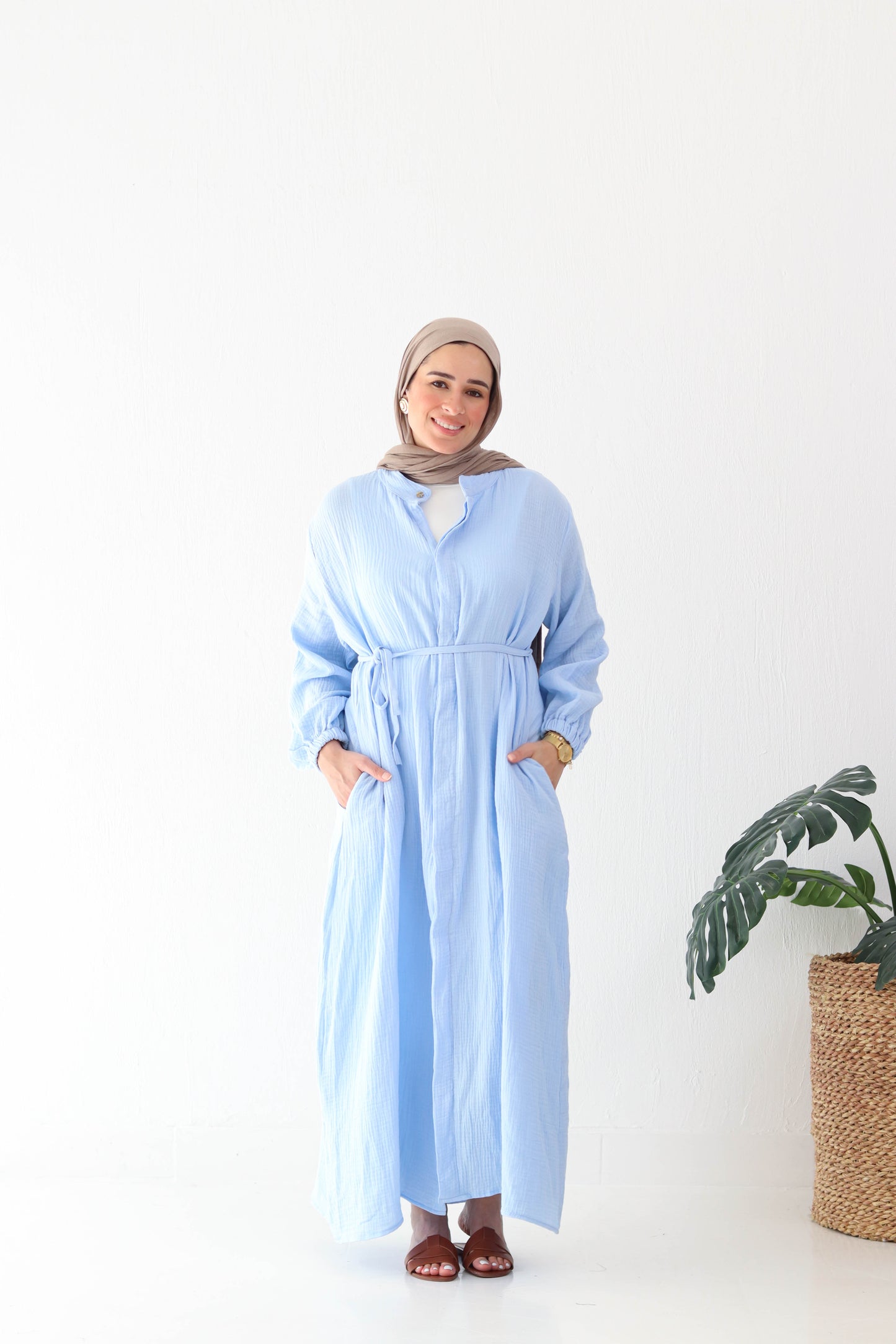 Krinkle Shirt Dress