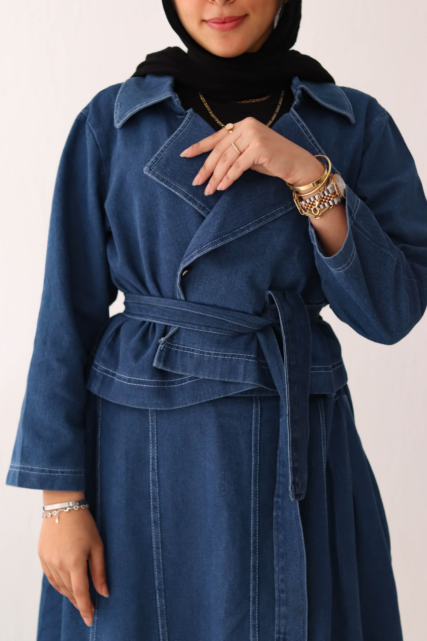 Denim Skirt Set
