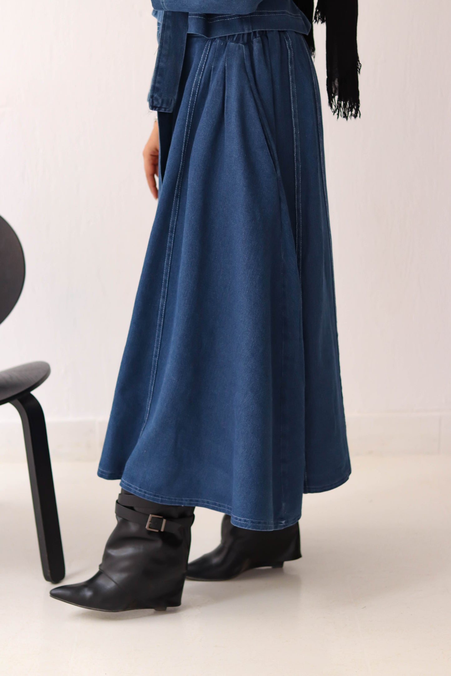 Denim Skirt Set