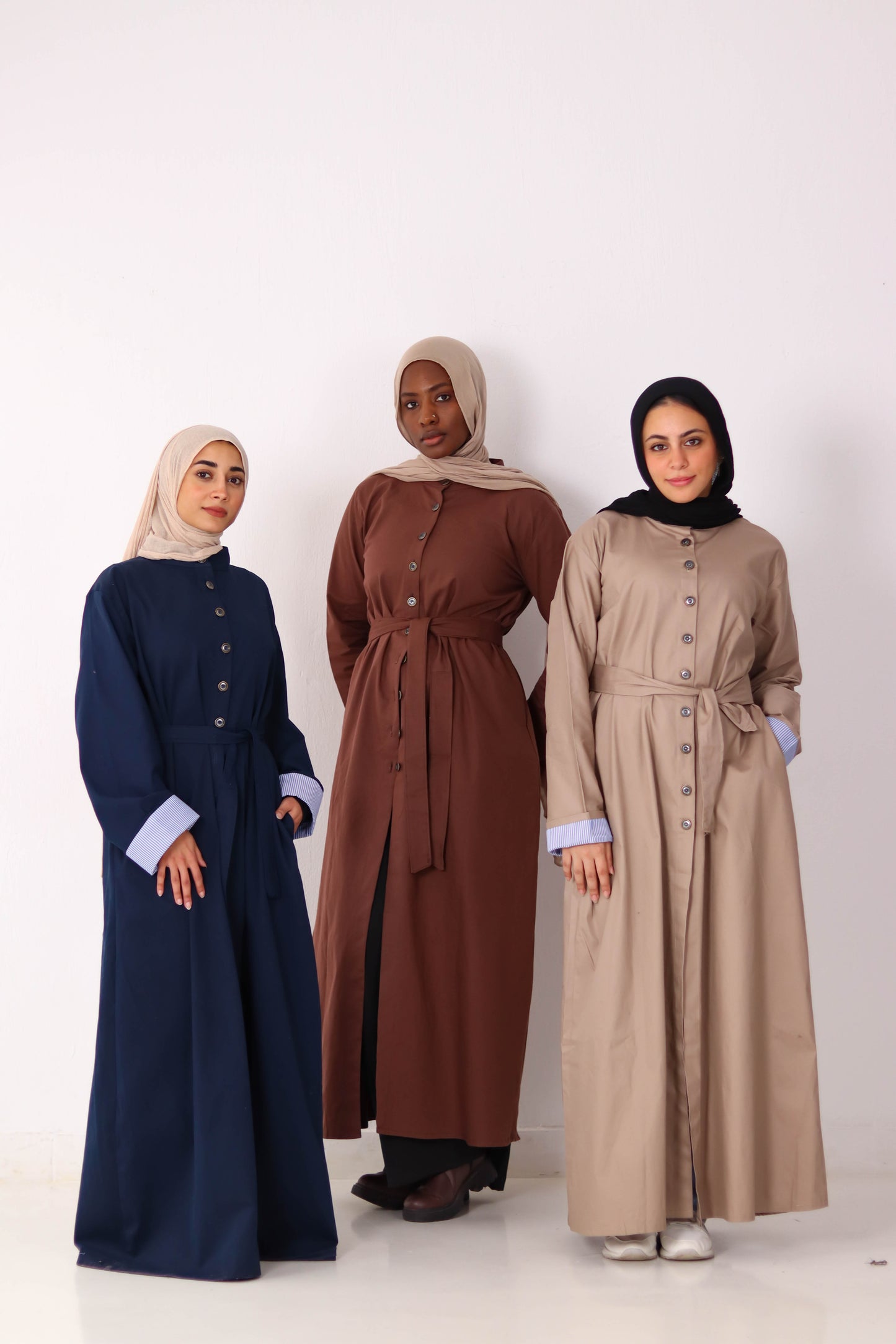 Gabardine Buttons Dress